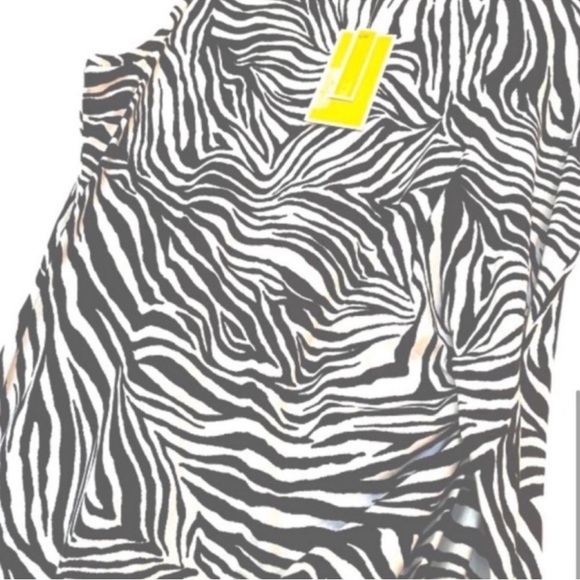 NEW Michael Kors 100% Organic Cotton Dress Sleeveless Black White Size M - Picture 7 of 11